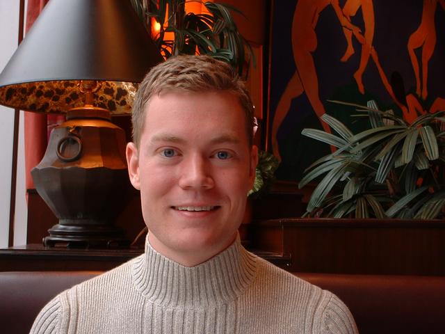 Elliott in a Restaurant